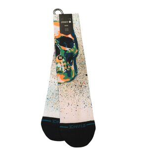 Stance MO SKULL Men's Crew Socks Size Large 9-13 Neon Colors